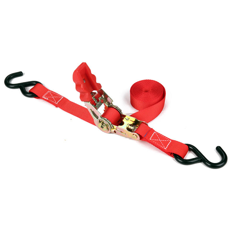 1 tommer 25 mm 800 kg skraldespand bind-down stropper med sort coated s krog